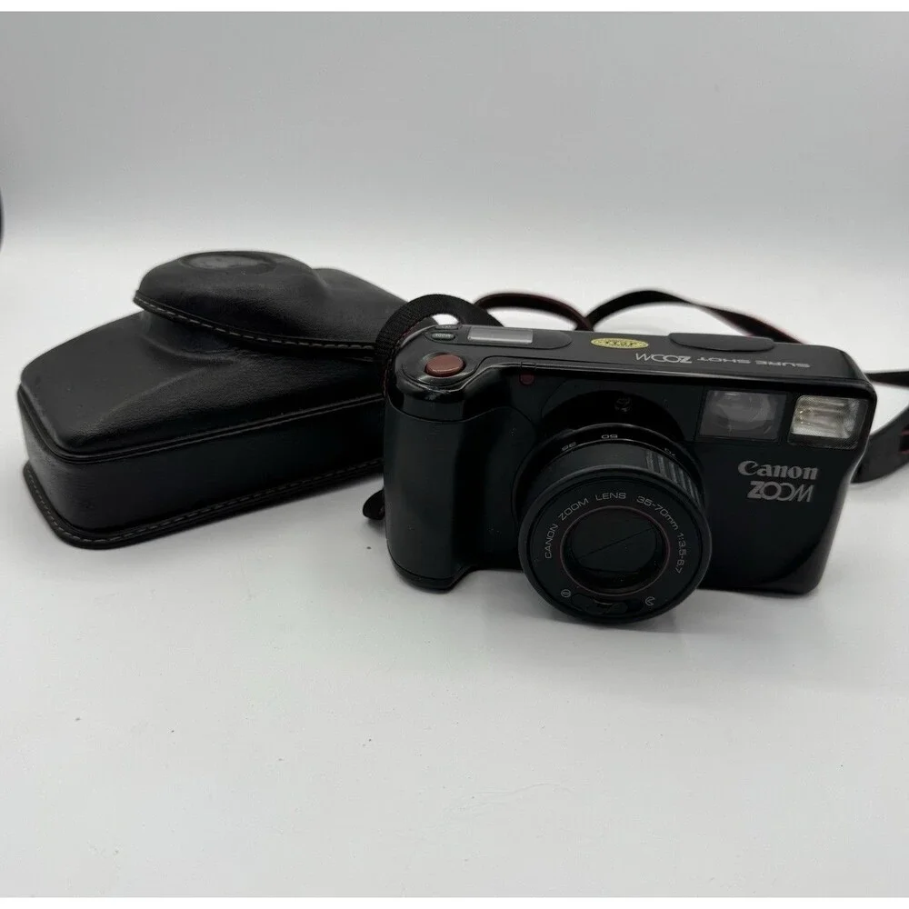 Canon Sure Shot Zoom XL 35-70mm 35mm Film Camera Tested w Case Battery Strap